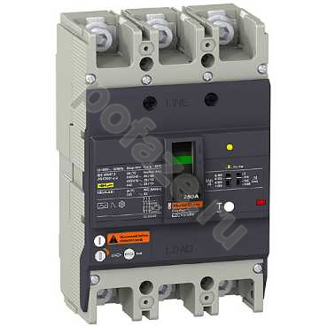 Автоматический выключатель стационарный Schneider Electric EasyPact EZC 3П 250А 30кА (IP20)