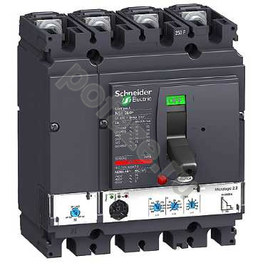 Автоматический выключатель стационарный Schneider Electric Compact NSX 4П 250А 70кА (IP30)