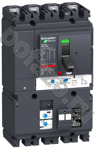 Автоматический выключатель стационарный Schneider Electric NSX250F 4П 250А 36кА (IP40)