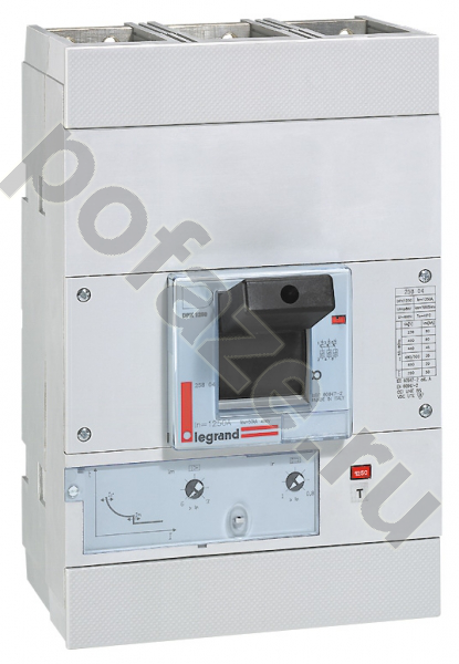 Автоматический выключатель стационарный Legrand DPX3 1600 3П 1000А 50кА (IP30)