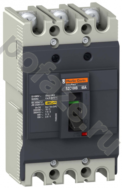 Schneider Electric EasyPact EZC 100B 3П 100А 7.5кА (IP20)