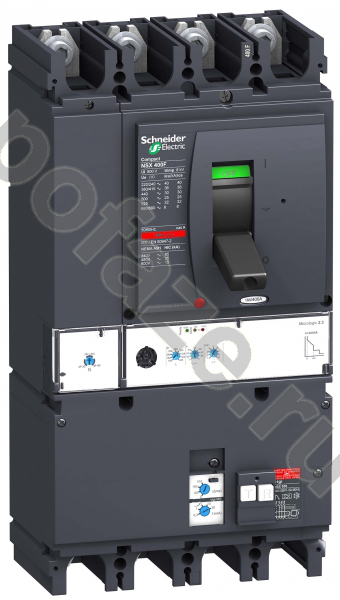 Автоматический выключатель стационарный Schneider Electric Compact NSX 4П 400А 36кА (IP40)