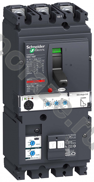 Автоматический выключатель стационарный Schneider Electric Compact NSX 3П 160А 25кА (IP40)