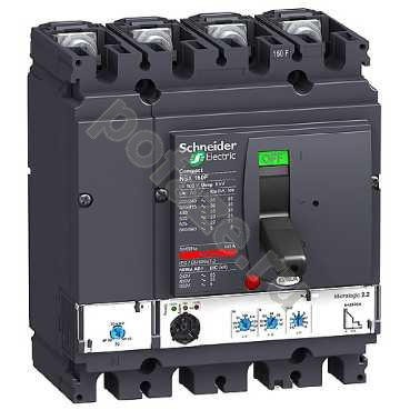 Автоматический выключатель стационарный Schneider Electric Compact NSX160F 4П 160А 36кА (IP30)