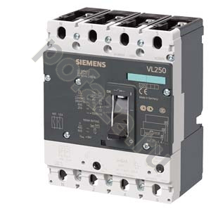 Siemens VL250H 4П 200А 70кА 1НО+1НЗ (IP20)