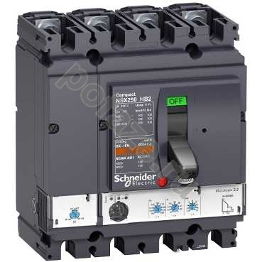 Автоматический выключатель стационарный Schneider Electric Compact NS630 4П 100А 100кА (IP30)