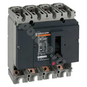 Автоматический выключатель стационарный Schneider Electric NS100H 4П 100А 70кА (IP40)