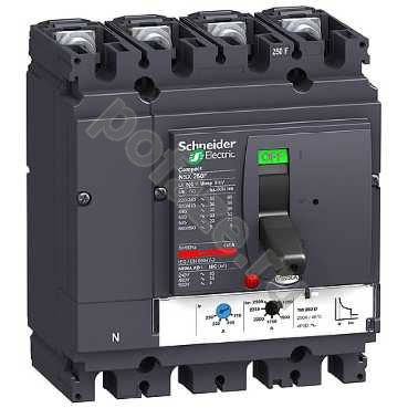 Автоматический выключатель стационарный Schneider Electric NSX250B 4П 250А 25кА (IP40)