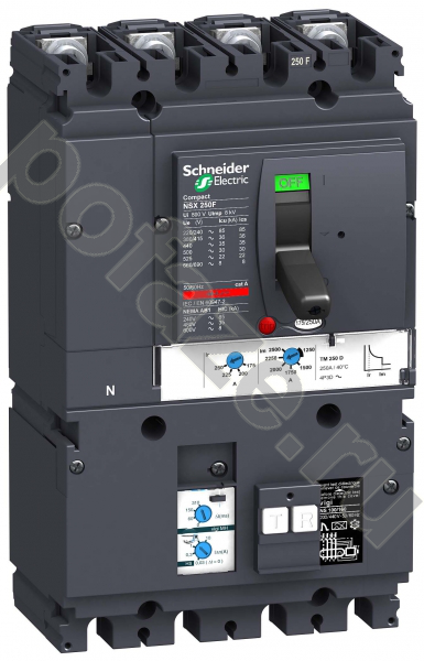 Автоматический выключатель стационарный Schneider Electric Compact NSX 4П 250А 25кА (IP40)