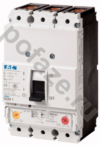 EATON 3П 160А 25кА (IP20)