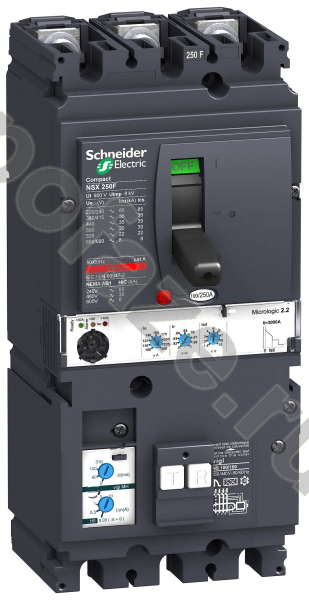 Автоматический выключатель стационарный Schneider Electric Compact NSX 3П 250А 25кА (IP40)