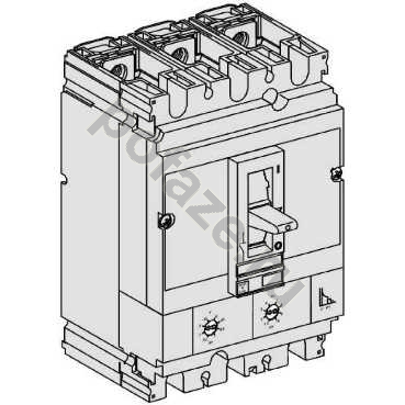 Schneider Electric Compact NS250H 3П 250А 70кА (IP40)