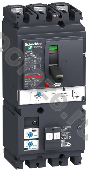 Автоматический выключатель стационарный Schneider Electric Compact NSX 3П 100А 25кА (IP40)