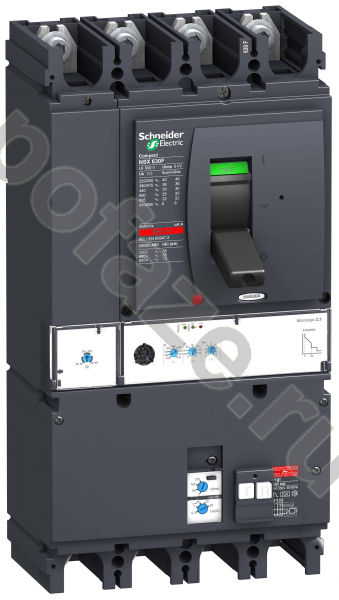 Автоматический выключатель стационарный Schneider Electric Compact NSX 4П 630А 50кА (IP40)