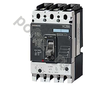 Siemens VL250L 3П 200А 100кА 2НО+2НЗ (IP20)