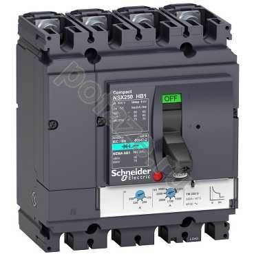 Автоматический выключатель стационарный Schneider Electric Compact NS630 4П 160А 85кА (IP30)