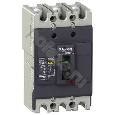 Автоматический выключатель стационарный Schneider Electric EasyPact EZC 100 3П 45А 25кА (IP20)