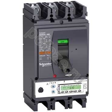 Автоматический выключатель стационарный Schneider Electric Compact NSX 3П 500А 100кА (IP40)