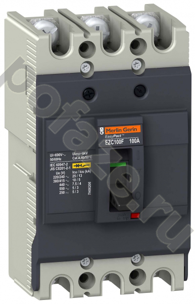 Schneider Electric EasyPact EZC 100F 3П 100А 10кА (IP20)