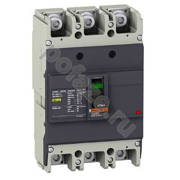 Автоматический выключатель стационарный Schneider Electric EasyPact EZC 250 3П 250А 36кА (IP20)