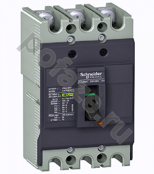 Автоматический выключатель стационарный Schneider Electric EasyPact EZC 100F 3П 32А 10кА (IP20)