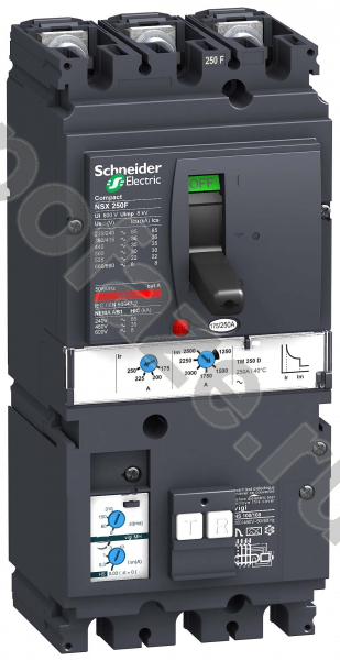 Автоматический выключатель стационарный Schneider Electric Compact NSX 3П 250А 36кА (IP40)