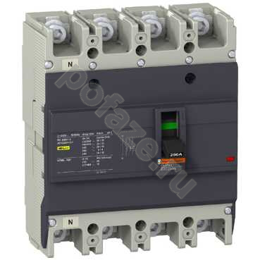 Автоматический выключатель стационарный Schneider Electric EasyPact EZC 250 4П 250А 25кА (IP20)