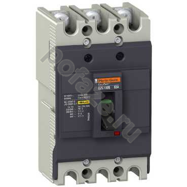 Автоматический выключатель стационарный Schneider Electric EasyPact EZC 100B 3П 100А 7.5кА (IP20)