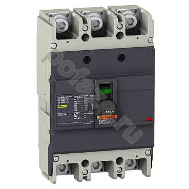 Автоматический выключатель стационарный Schneider Electric EasyPact EZC 250F 3П 250А 15кА (IP20)