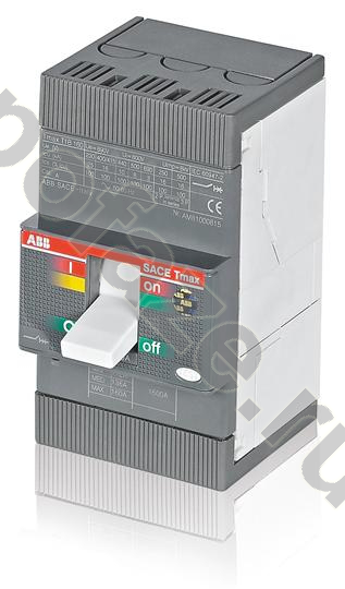Автоматический выключатель стационарный ABB Tmax T1B 3П 160А 16кА F FC Cu (IP20)