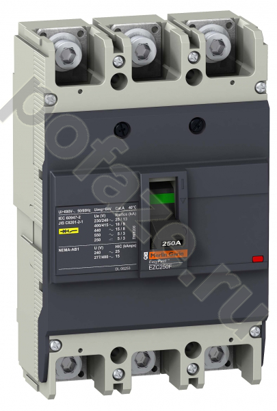 Schneider Electric EasyPact EZC 250F 3П 250А 15кА (IP20)