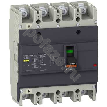 Автоматический выключатель стационарный Schneider Electric EasyPact EZC 250 4П 250А 30кА (IP20)