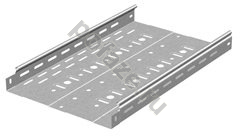 Лоток перфорированный Ostec 300х50х2500 1мм, нерж. сталь, горячеоцинк.